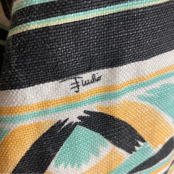 Emilio Pucci Blouse top extra small Peplum Snap up southwestern western vintage - Picture 7 of 12